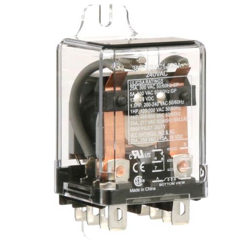 1Pc SCHNEIDER ELECTRIC 389FXBXC1-240A Relay, E-Mech, Gen-Purp, DPDT, 25A, C