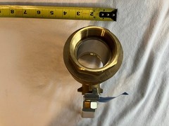 Nibco T-FP600A-LF 2” Threaded Lead Free Ball Valve DZR Brass Body, 250psig