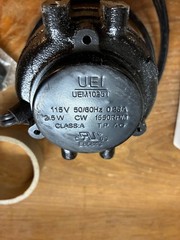 UEI TEST INSTRUMENTS UEM1025T 1550 RPM Motor Cast Iron 2.5 Watt 115V