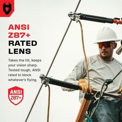 NoCry ANSI Z87 Sunglasses For Men or Women with Anti-Scratch and 100% UV Protect