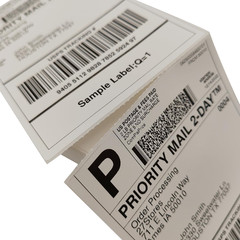 4X6 (100X150Mm) Fanfold Direct Thermal Shipping Labels, 8 Stacks / 4000 Labels –