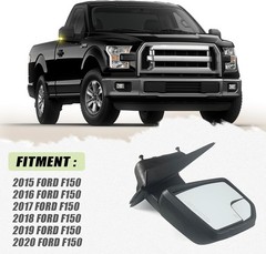 Right Passenger Side Door Mirror with Blind Spot Glass Assembly Fits 2015-2020 F