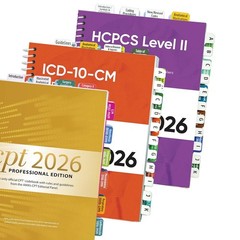 2026 Index Tabs for CPT, HCPCS Level II Expert & ICD-10-CM, Color-Coded & Lam…