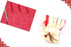 WHOLESALE 300 Pairs PREMIUM Red Latex Rubber Palm Coat Work Safety Gloves 002