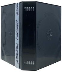 5 Black 12 Disc DVD Cases & 100 OPP Bags