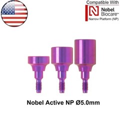 US NOBEL Dental Healing Abutment Cap NP Fits Nobel Biocare Active Dia Ø3.5 ∅5.0