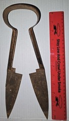Antique Sheep Shears Wool Garden Steel Metal Hand Tool Farm Rusty Decor