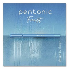 TOPS PENTONIC Gel Pen, Stick, Fine 0.7 mm, Blue Ink, 10/Pack