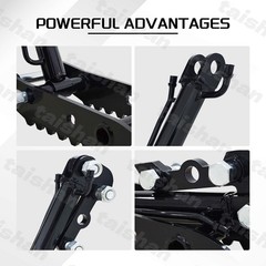 L-Shaped Bracket Hydraulic Thumb Clip For Mini Excavators Attachments 3-Holes