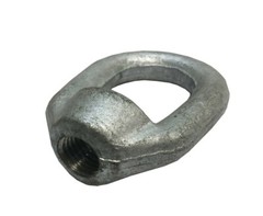 2Pc Galvanized EYE NUT 3/8″ Bail 1/2″ Tap Thread Drop Forged Carbon Steel 2250Lb