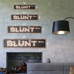 BLUNT BLVD Vintage Street Sign Metal Plastic phillies philly funny pot marijuana