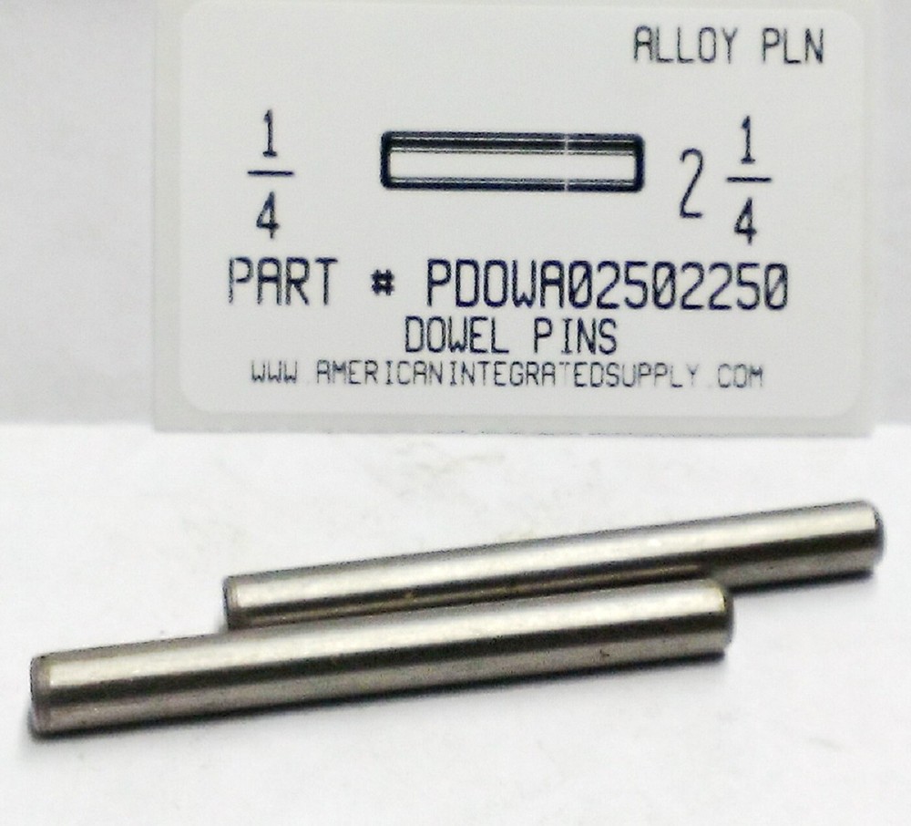 1/4X2-1/4 DOWEL PINS ALLOY STEEL PLAIN (10)
