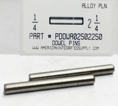 1/4X2-1/4 DOWEL PINS ALLOY STEEL PLAIN (10)