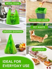[200 per box],Recyclable Compostable Reusable Biodegradable Plastic T-Shirt Bags