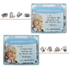 Dental Orthodontic Buccal Tubes 1st 2nd Molar tube Roth MBT 022 Bondable Mesh