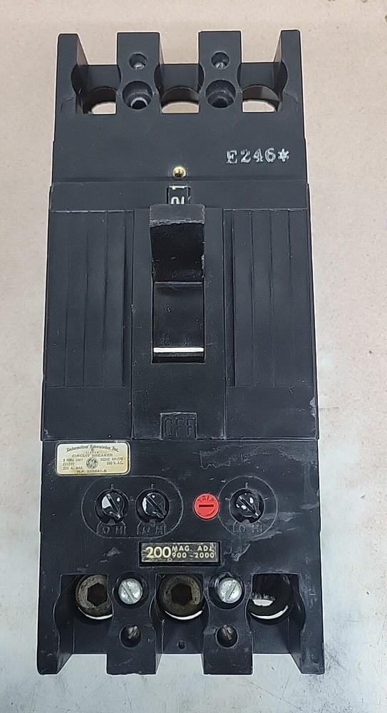General Electric TFJ236200 3 Pole 200 Amp 600 V Circuit Breaker