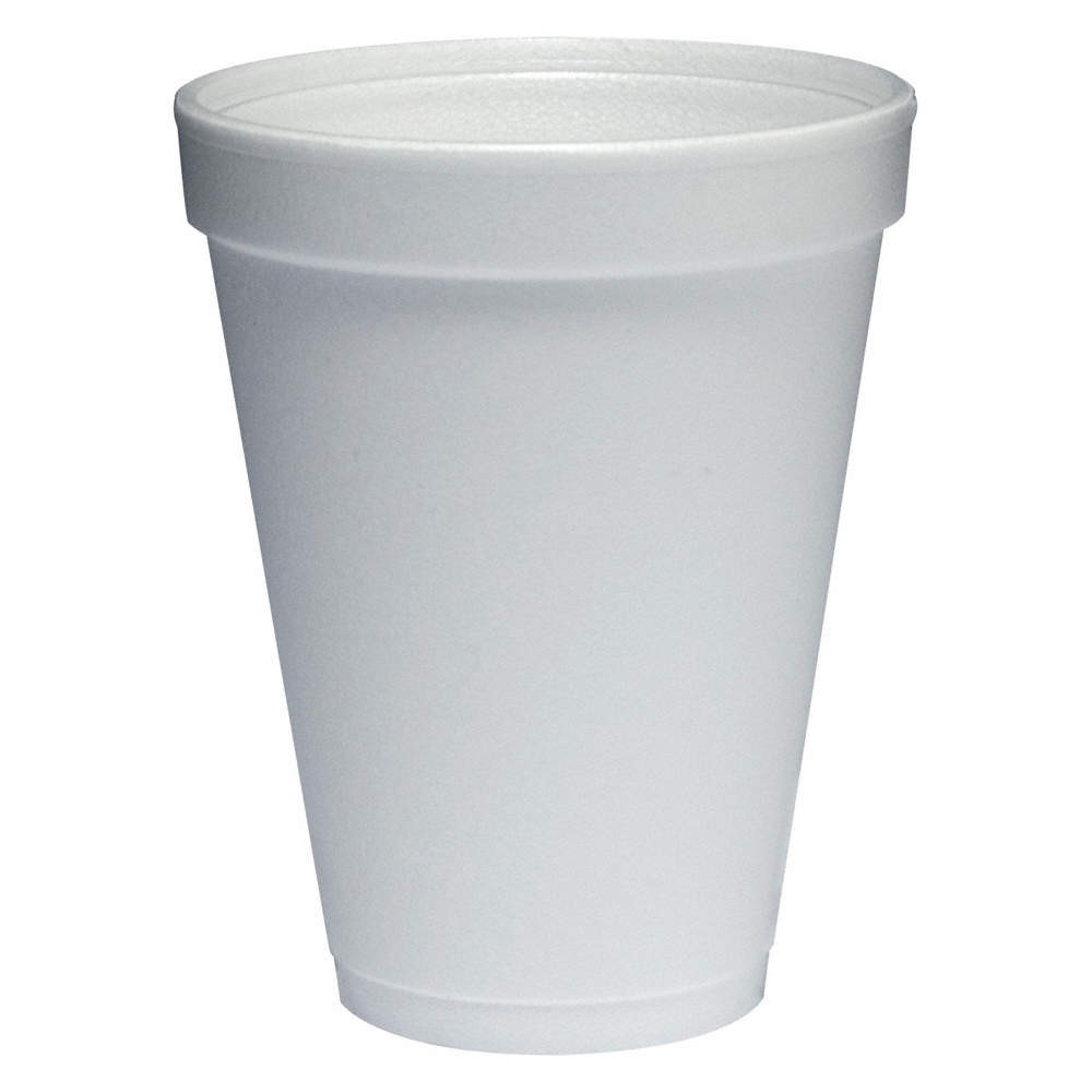 DART 12J12 Disp Hot/Cold Cup,12 oz,WH,Foam,PK1000 1PTN5