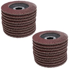 20 x Flap Discs 80 Grit Angle Grinder 4.5″ (115mm) Flat Sanding Grinding AU014