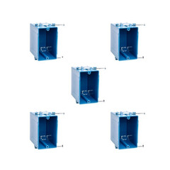 5-Pack 1-Gang New Work Electrical Box 23 Cu In ETL Certified Outlet Switch Box