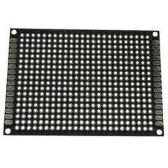 5cm x 7cm Black PCB Printed Circuit Board, 5 Pack, 432 Holes, 32 Pads