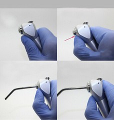 Dental 3 Way Air Water Spray Triple Syringe Handpiece w/ 2 Nozzles Tips Tubes