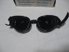 Vintage U.S. Welding Dark Green Lens Adjustable Safety Glasses/Goggles M-5H