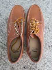 Vntg Oxford Moc Work Ankle Shoe Boot Sears Men 13 D Leather Upper Oil Resistant