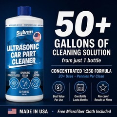 32 Oz Ultrasonic Carburetor Parts Cleaner Solution Concentrate Makes 50 Gal