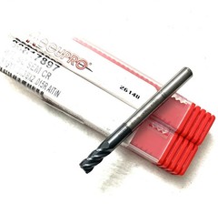 2PC Accupro 86817897 3/16″ 4FL Corner Radius End Mill .015R Solid Carbide AlTiN