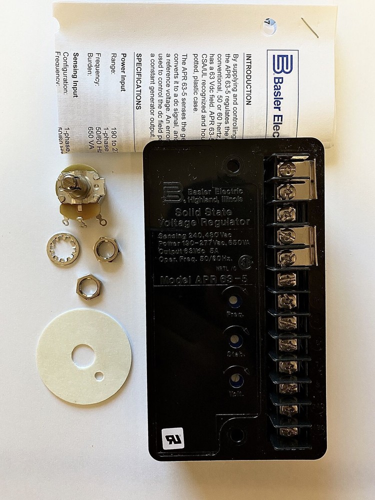 APR63-5 Basler Electric Automatic Voltage Regulator – New & Original 9168700107