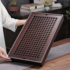 X-Large 19 Inch Bamboo Chinese Gongfu Tea Ceremony Tray with Drain Drainage T…