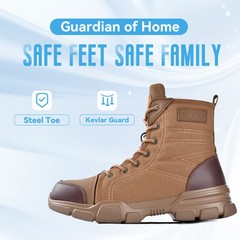 Steel Toe Boots for Men Women Indestructible Work Boot Safety Construction Shoes