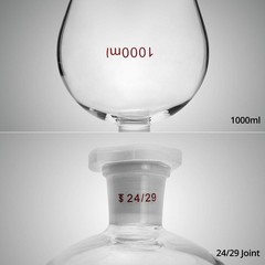 1000ml Separatory Funnel – Clear Glass & Conical Design for Precision