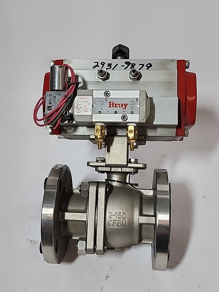 Bray 2″-150 CF8M 930932-113A0532 SS Ball Valve Pneumat. Actuator Solenoid Assem.