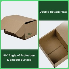 HESESOH 7x5x4 Inches Shipping Boxes Set of 25, Brown Corrugated 7x5x4,