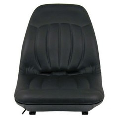 6669135 One New Black Vinyl Seat with Slide Tracks Fits Bobcat Models A220 A300
