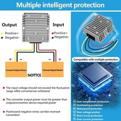 DC 12V to 19V 6A 8A 10A Step Up Voltage Regulator Power Converter Transformer