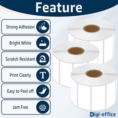 Compatible with Rollo Zebra Munbyn 2X1 3X1 4X2 4X3 4X6 Address & Shipping Labels