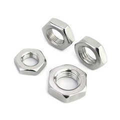 M2M3M4M5M6M8M10M12M14M16M18M20M22M30 HEXAGON THIN HALF LOCK NUTS STAINLESS STEEL