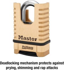 Master Lock Proseries Padlock 2 1/4In Resettable Combination 1Pk PRO GRADE