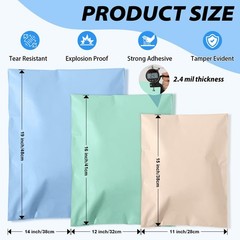 Multi Poly Mailers Variety Size Pack, 60 Pack (20 Each: 11×15, 12.5×16, 15×19…