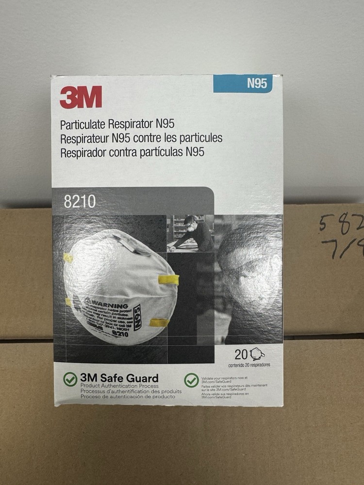 3M 8210 N95 Particulate Respirator Masks – 160 EA/Case