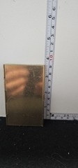 Vintage Brass Tone Gold Metal Business Card Holder Wallet