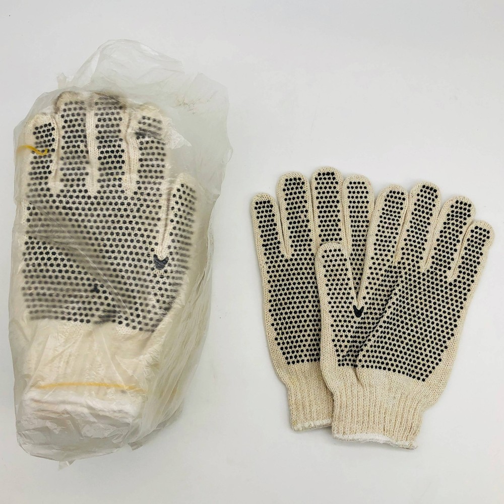 Elco M66PC-PD2 Work Gloves Mens Size XL PVC Dots Cotton/Poly String Knit 12pairs