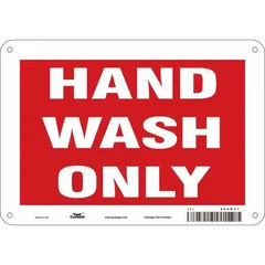 Condor 485N27 Hand Wash Only, 10 In W X 7 In H, Vertical Rectangle, Aluminum,