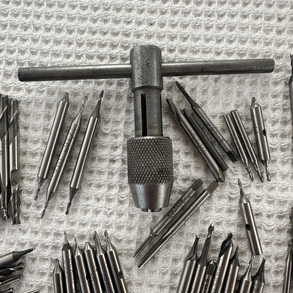 Lot Straight Flute Tap Hand Screw Wrench 60 Pieces Multiple Brands