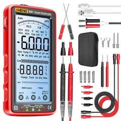 Digital Multimeter Tester Auto-Ranging TRMS 6000 Counts Voltmeter Smart Rech…