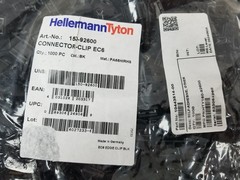 1000 Hellermann Tyton 150-92600 Connector Clip with Edge Clip EC6 Black NEW