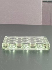 Pyrex Science 9 Well Depression Glass Spot Plates 722085 Vintage Brazil Corning