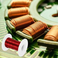 18 AWG Magnet Wire 2 oz Magnetic Coil Wire 155C(311F), Red,White
